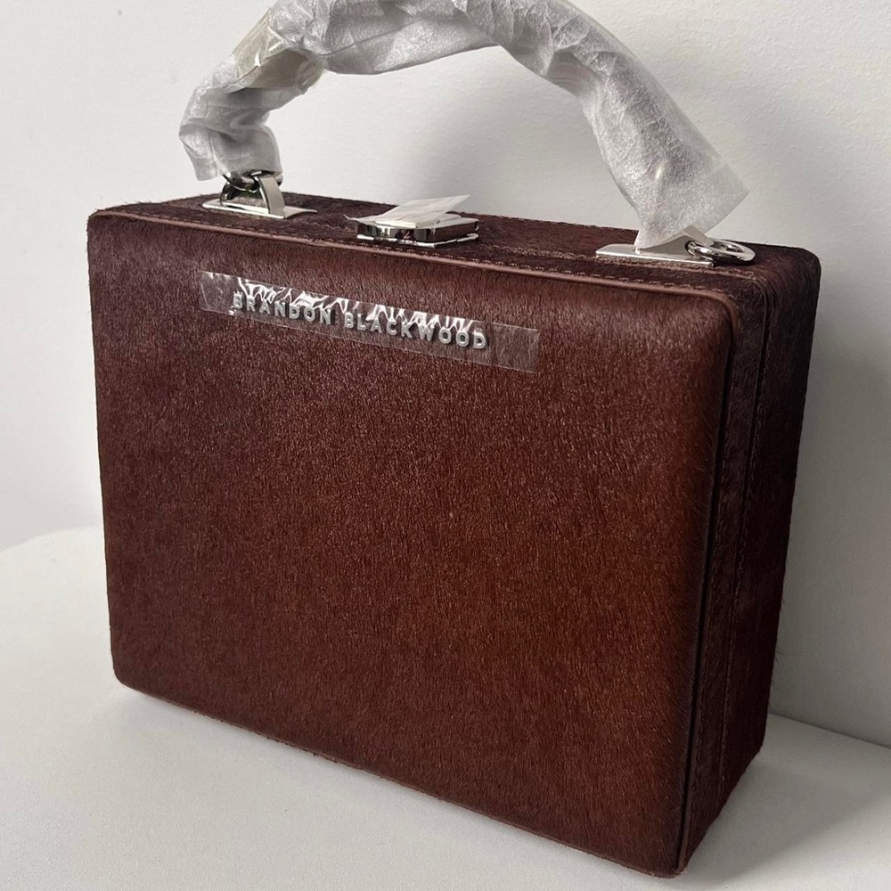 Brandon Blackwood Brown Pony Hair Kendrick Trunk